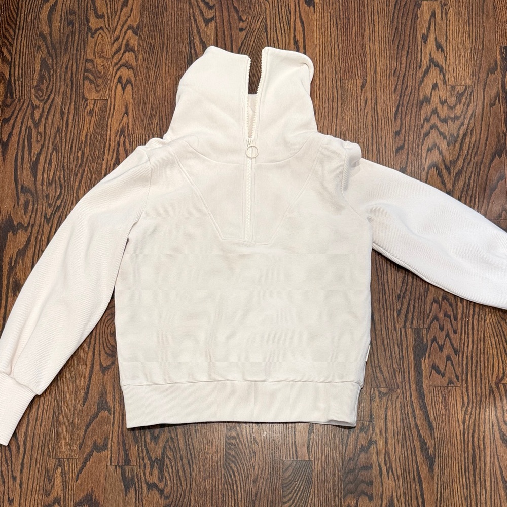 Varley Off-White Turtleneck Sweater